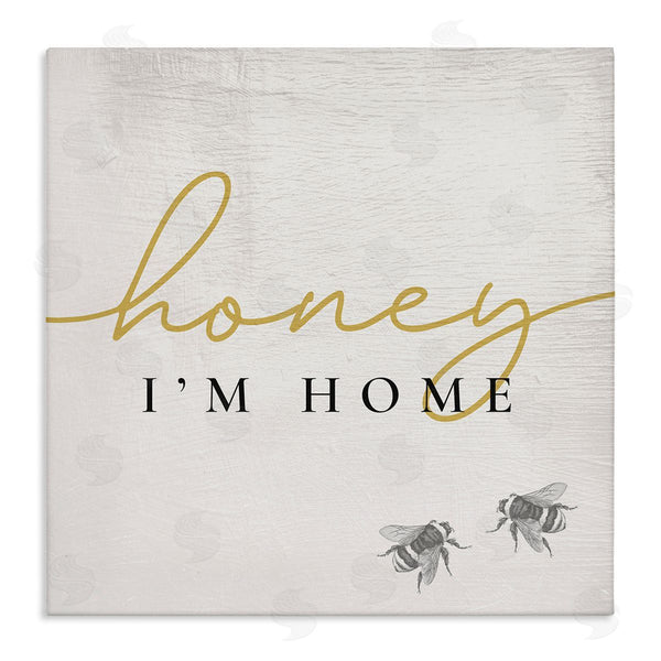 stupell industries Stupell Studio | Honey I'm Home Greeting Charming Bee Pun Wall Art