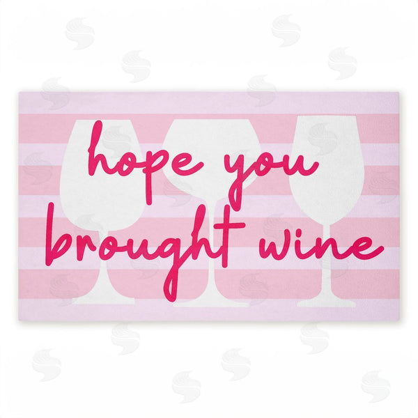 stupell industries Stupell Studio | Hope You Brought Wine Pin Non-Woven Door Mat