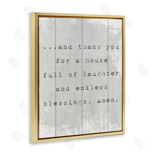 Stupell Industries Stupell Studio | House Full Of Laughter Prayer Wall Art