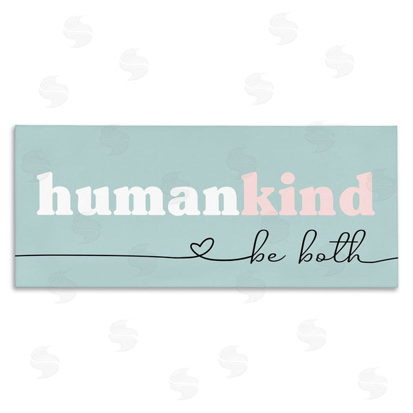 stupell industries Stupell Studio | Humankind Be Both Phrase Pink Turquoise Details