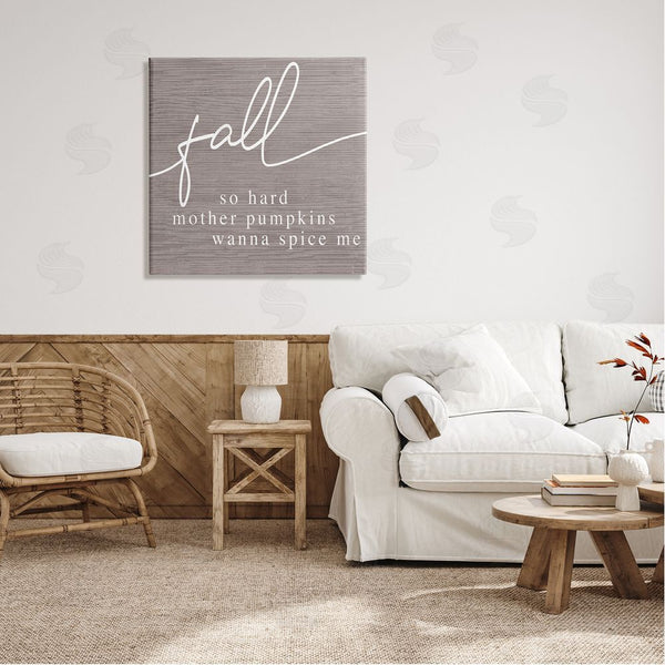 Stupell Industries Stupell Studio | Humorous Fall Phrase Rustic Pattern Autumn Typography Wall Art