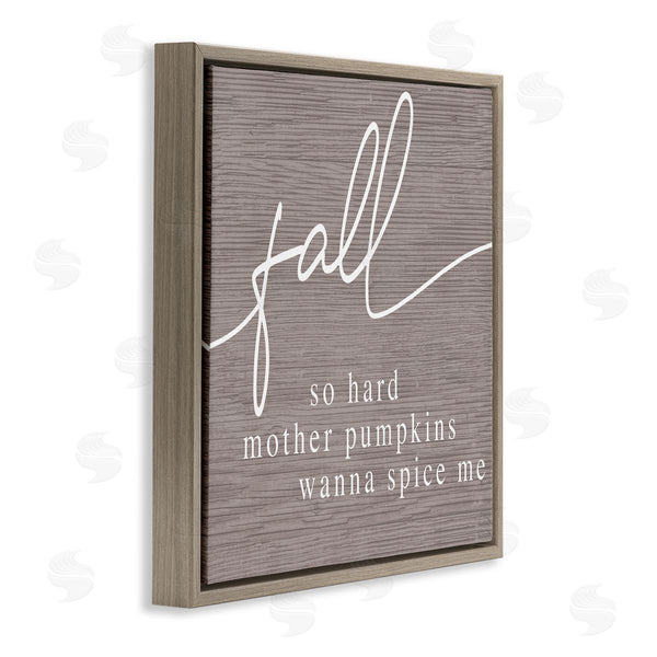 Stupell Industries Stupell Studio | Humorous Fall Phrase Rustic Pattern Autumn Typography Wall Art