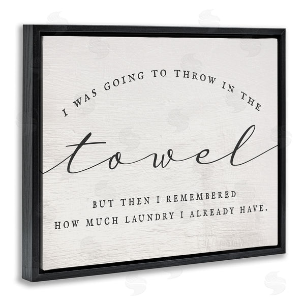 Stupell Industries Stupell Studio | Humorous Laundry Script Text Sign Grainy Pattern Wall Art