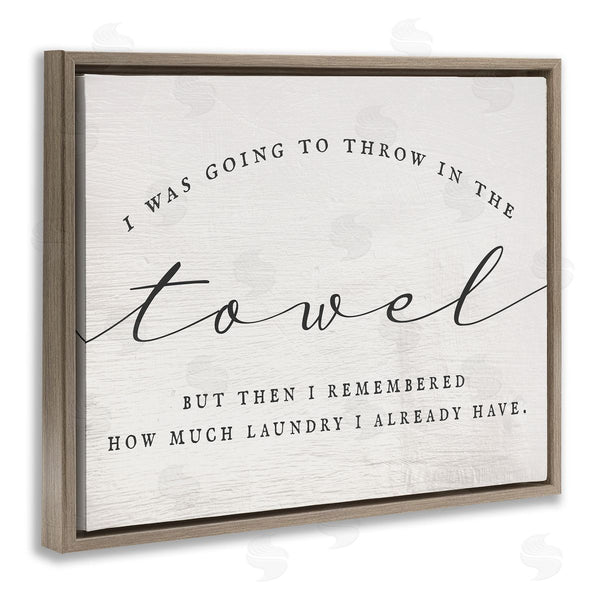 Stupell Industries Stupell Studio | Humorous Laundry Script Text Sign Grainy Pattern Wall Art