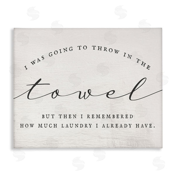 stupell industries Stupell Studio | Humorous Laundry Script Text Sign Grainy Pattern Wall Art