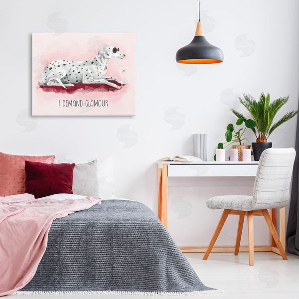 Stupell Industries Stupell Studio | I Demand Glamour Dog Wall Art