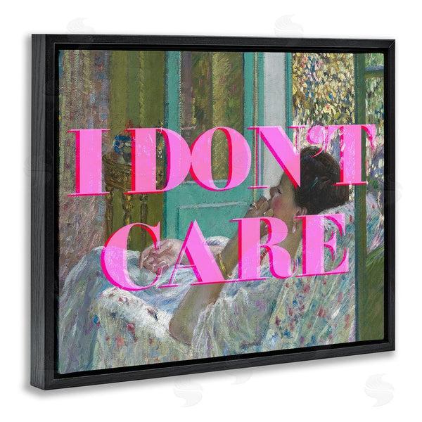 Stupell Industries Stupell Studio | I Don't Care Over Classic Painting Wall Art