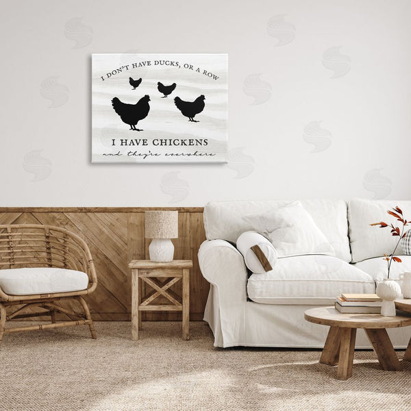 Stupell Industries Stupell Studio | I Have Chickens Fun Farmhouse Country Typography Sign Wall Art