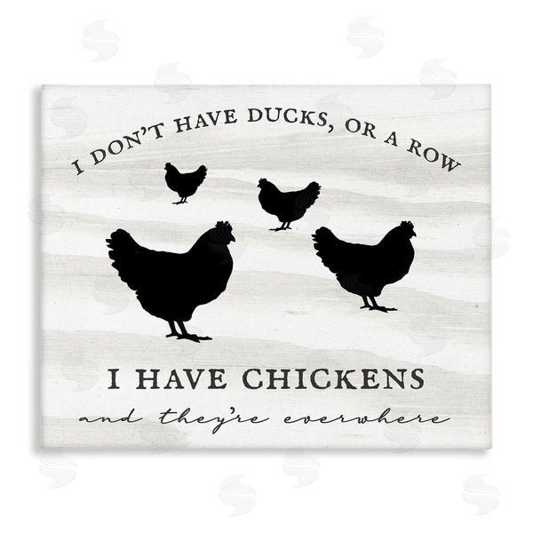 stupell industries Stupell Studio | I Have Chickens Fun Farmhouse Country Typography Sign Wall Art