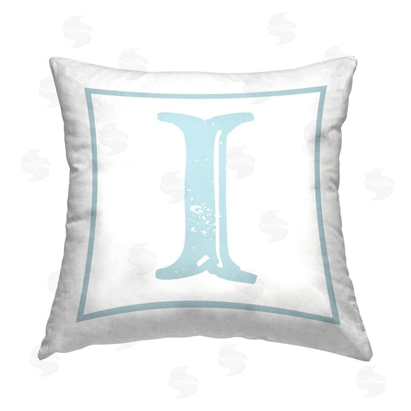 stupell industries Stupell Studio | I Letter Initial Printed Throw Pillow