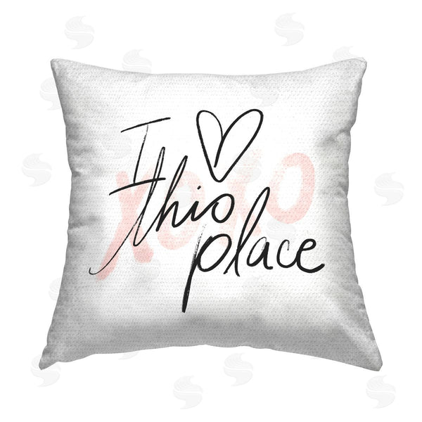 Stupell Industries Stupell Studio | I Love This Place Xoxo Printed Throw Pillow