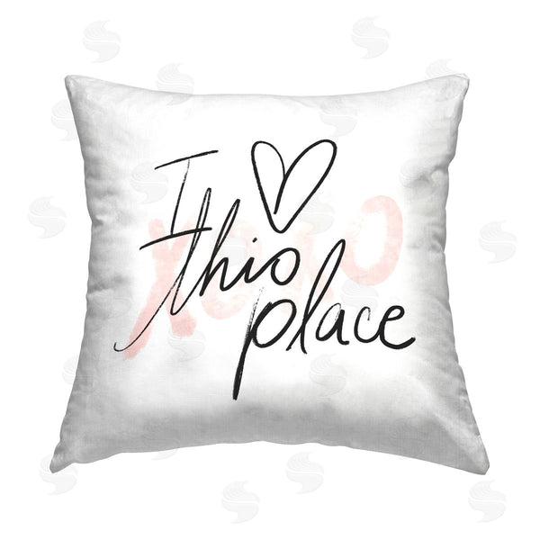 stupell industries Stupell Studio | I Love This Place Xoxo Printed Throw Pillow
