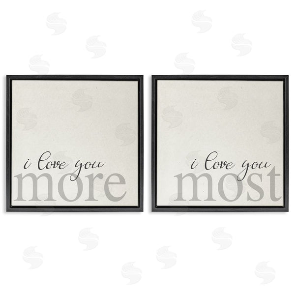 Stupell Industries Stupell Studio | I Love You More Most Romantic Sentiment Wall Art