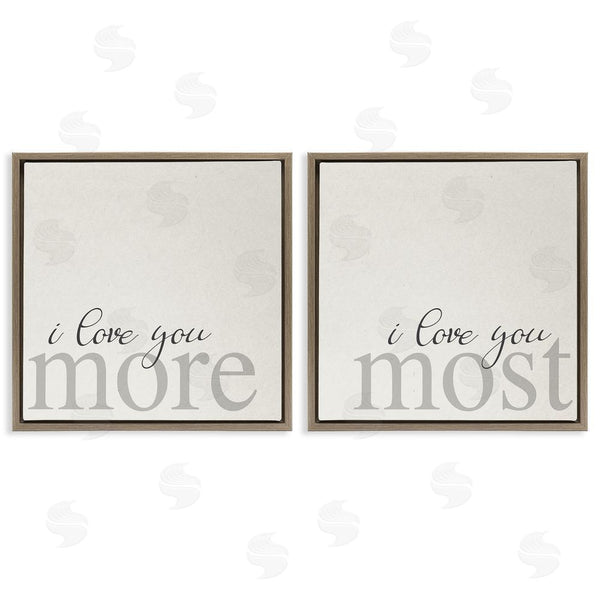 Stupell Industries Stupell Studio | I Love You More Most Romantic Sentiment Wall Art
