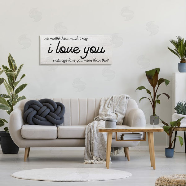 Stupell Industries Stupell Studio | I Love You More Romantic Wall Art