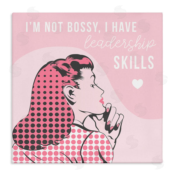 stupell industries Stupell Studio | I'm Not Bossy Leadership Phrase Retro Pop Female Wall Art