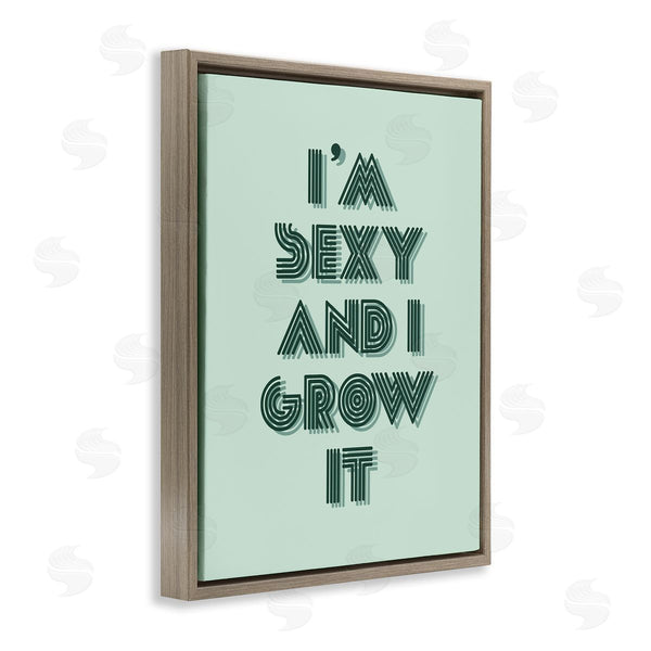 Stupell Industries Stupell Studio | I'm Sexy And I Grow It Gardening Plant Humor Wall Art