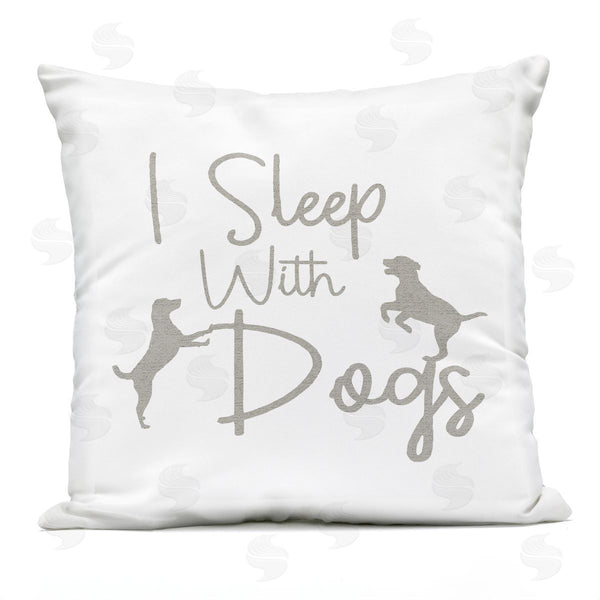Stupell Industries Stupell Studio | I Sleep With Dogs Funny Pet Printed Throw Pillow