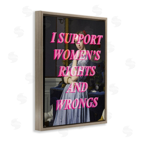 Stupell Industries Stupell Studio | I Support Women's Rights & Wrongs Wall Art