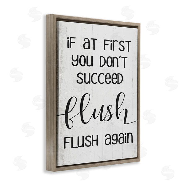 Stupell Industries Stupell Studio | If You Don't Succeed Flush Again
