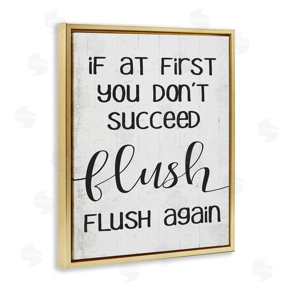 Stupell Industries Stupell Studio | If You Don't Succeed Flush Again