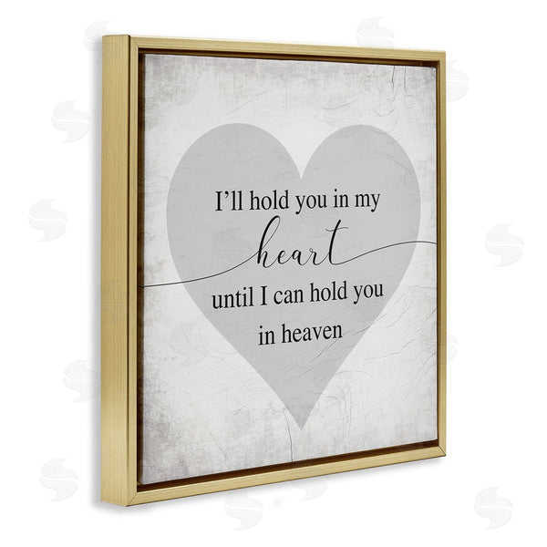 Stupell Industries Stupell Studio | In My Heart Until Heaven Distressed