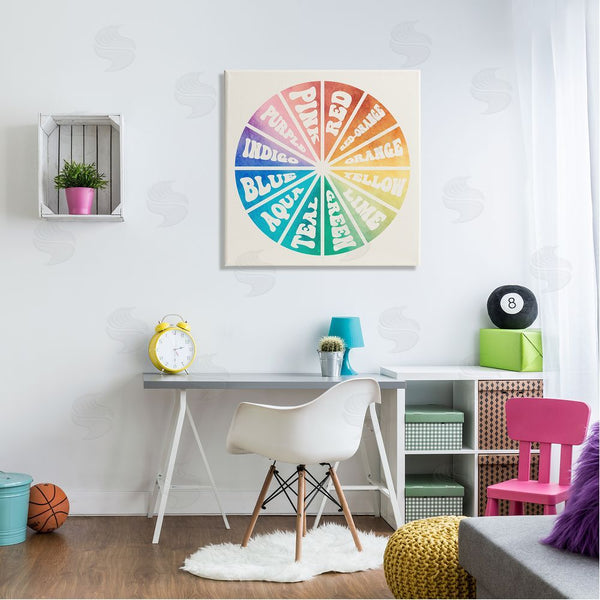 Stupell Industries Stupell Studio | Informative Hue Chart Rainbow Diagram Design Wall Art