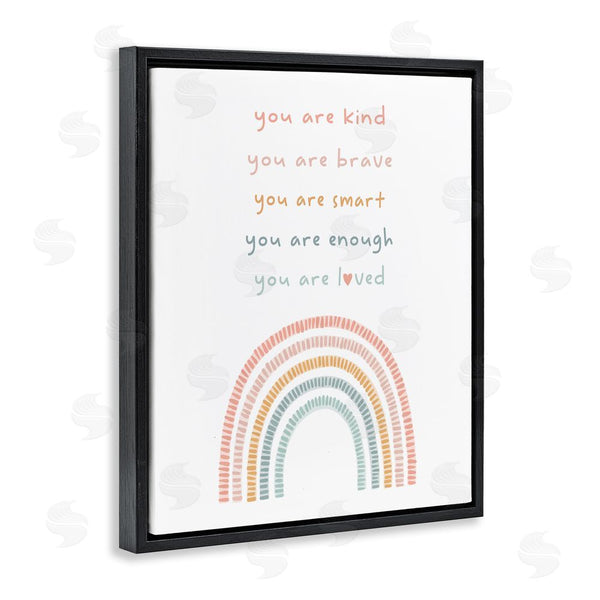 Stupell Industries Stupell Studio | Inspirational Pastel Rainbow Wall Art