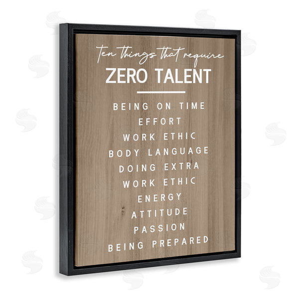 Stupell Industries Stupell Studio | Inspirational Zero Talent