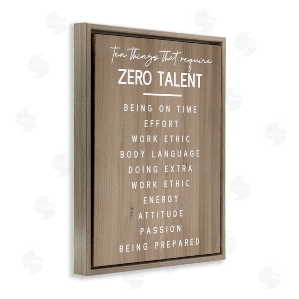 Stupell Industries Stupell Studio | Inspirational Zero Talent