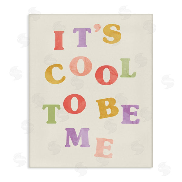 stupell industries Stupell Studio | It's Cool to Be Me Retro Inspirational Phrase Wall Art