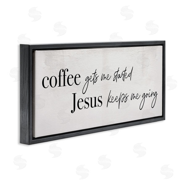 Stupell Industries Stupell Studio | Jesus Keeps Me Going Phrase Coffee Drink Inspired