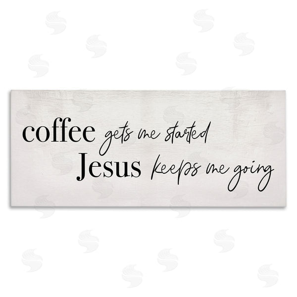 stupell industries Stupell Studio | Jesus Keeps Me Going Phrase Coffee Drink Inspired