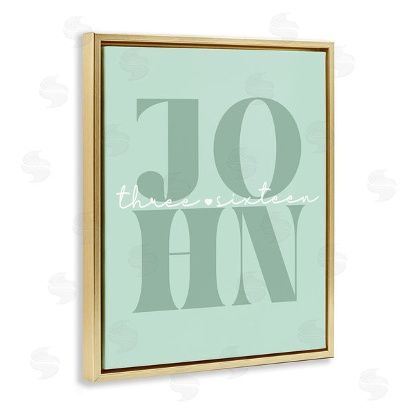 Stupell Industries Stupell Studio | John Proverb On Green Wall Art