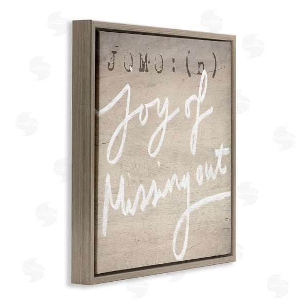 Stupell Industries Stupell Studio | JOMO Rustic Joy Of Missing Out