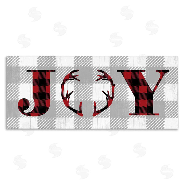 stupell industries Stupell Studio | Joy Antler Buffalo Plaid Design