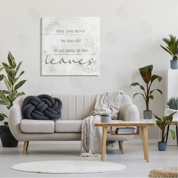 Stupell Industries Stupell Studio | Jump In The Leaves Autumn Phrase Wall Art