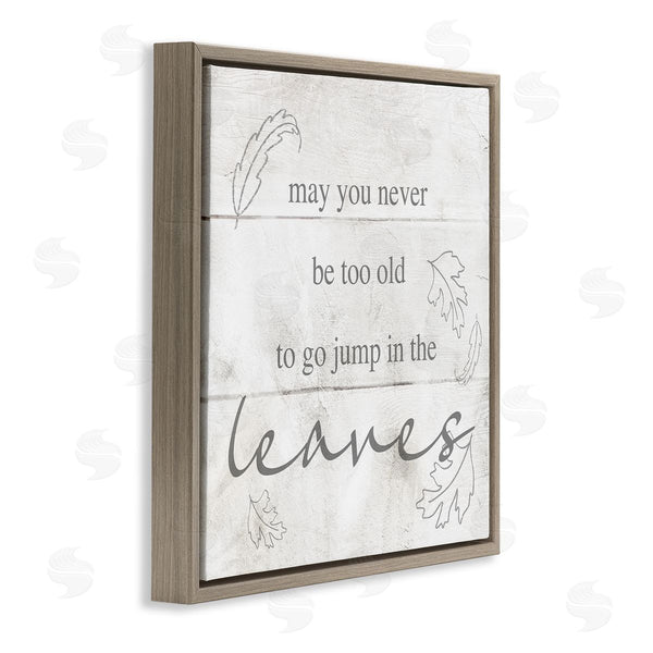 Stupell Industries Stupell Studio | Jump In The Leaves Autumn Phrase Wall Art