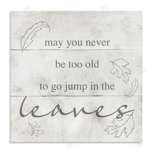 stupell industries Stupell Studio | Jump In The Leaves Autumn Phrase Wall Art