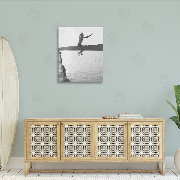 Stupell Industries Stupell Studio | Jumping In Lake Photography Wall Art