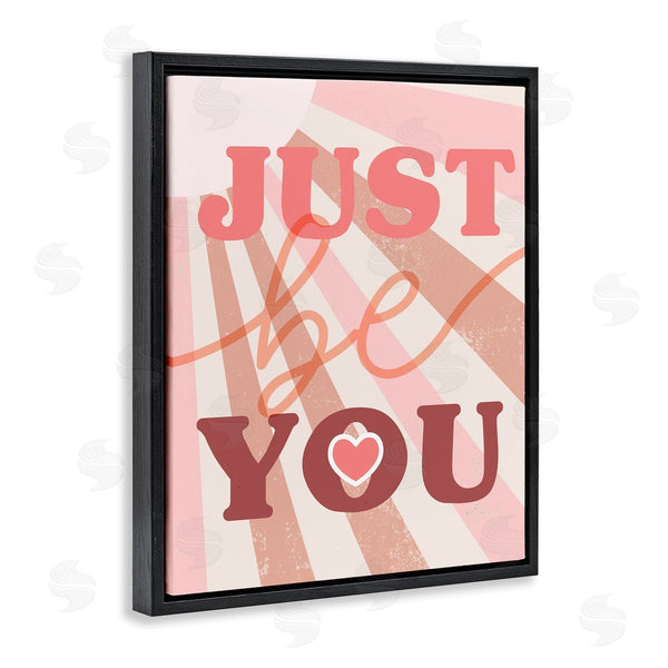 Stupell Industries Stupell Studio | Just Be You Bold Encouragement Sunrays Heart Wall Art