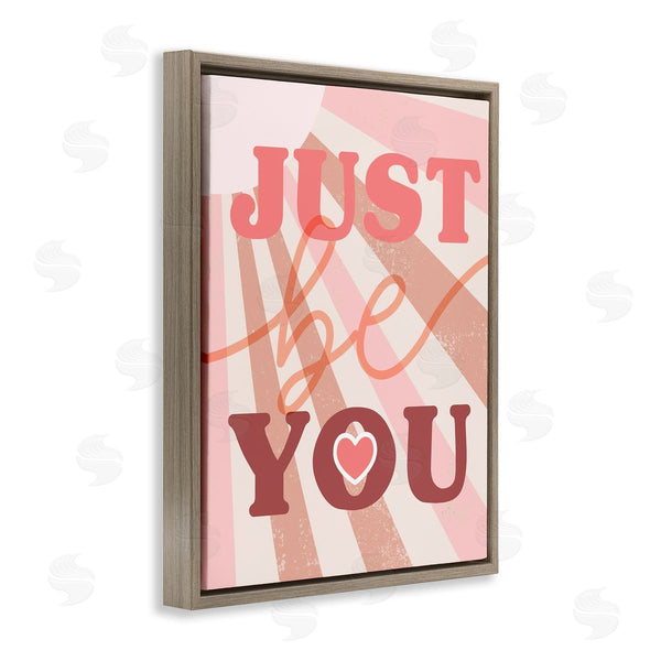 Stupell Industries Stupell Studio | Just Be You Bold Encouragement Sunrays Heart Wall Art
