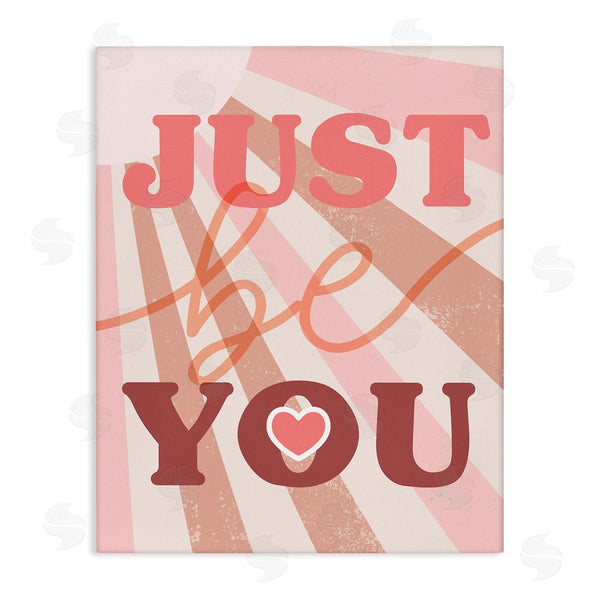 stupell industries Stupell Studio | Just Be You Bold Encouragement Sunrays Heart Wall Art