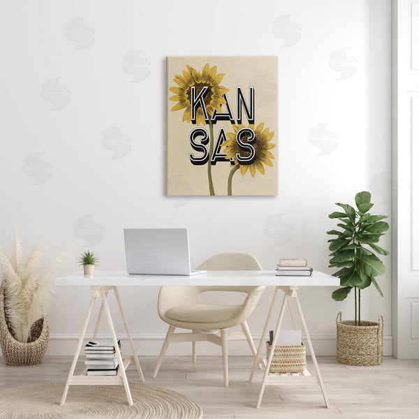 Stupell Industries Stupell Studio | Kansas Sunflowers Blossoms State Flower Botanicals Wall Art