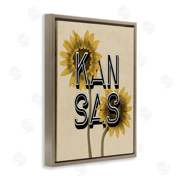 Stupell Industries Stupell Studio | Kansas Sunflowers Blossoms State Flower Botanicals Wall Art