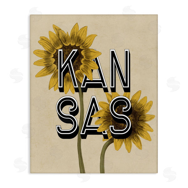 stupell industries Stupell Studio | Kansas Sunflowers Blossoms State Flower Botanicals Wall Art