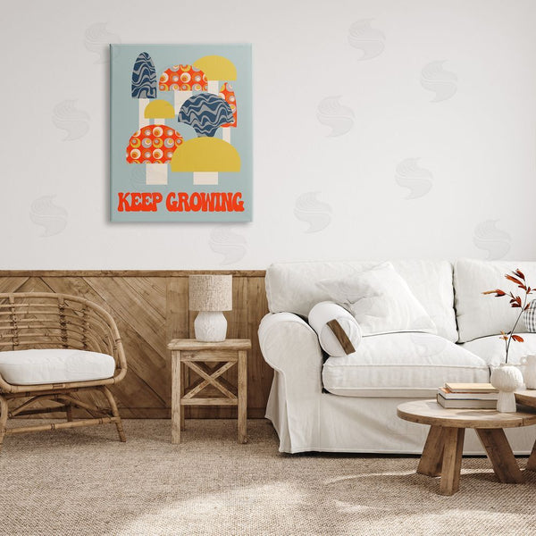 Stupell Industries Stupell Studio | Keep Growing Retro Mushrooms Wall Art