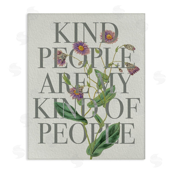 stupell industries Stupell Studio | Kind People Are My People Phrase Purple Wild Flowers