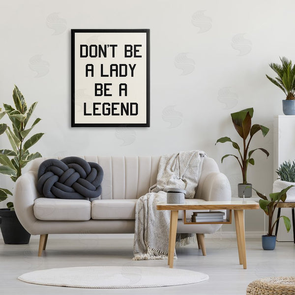 Stupell Industries Stupell Studio | Lady Legend Phrase Wall Art