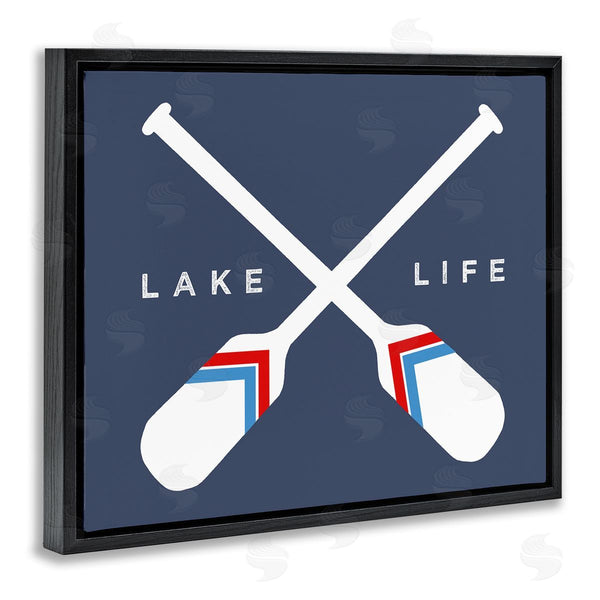 Stupell Industries Stupell Studio | Lake Life Crossed Nautical Paddle Oars Sports Sign Wall Art